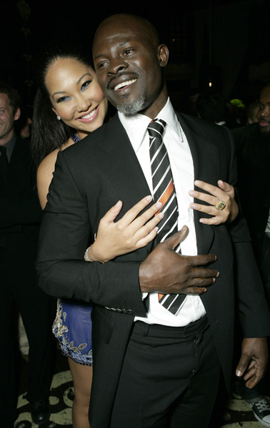 Kimora Lee Simmons and Djimon Hounsou