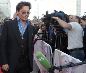Johnny Depp in Moscow